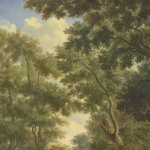 Arcadian Landscape, one of a series of ten murals in the garden room of the main floor of the Amsterdam house Herengracht 524