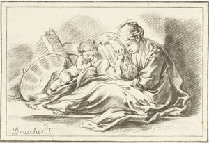 Mother and Two Children by Jurriaan Cootwijck