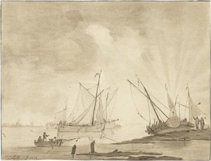 River Landscape by Jurriaan Cootwijck