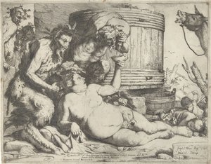 Silenus by the Wine Vat by Jusepe de Ribera