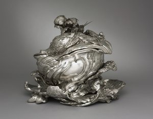 Platter, Tureen and Tureen Lid by Juste Aurèle Meissonnier