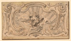 Design for an Ornament Panel by Juste Aurèle Meissonnier