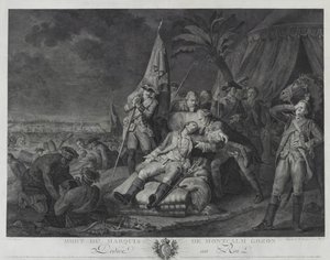 Death of Marquis de Montcalm Gozon by Juste Chevillet