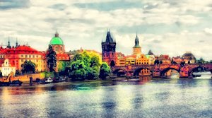 Charles Bridge Prague View