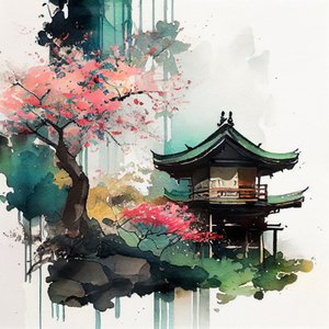 Cherry Blossom Pagoda