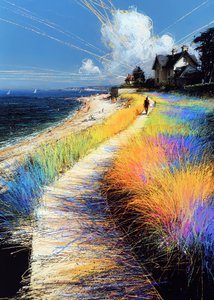 Colorful Coastal Path