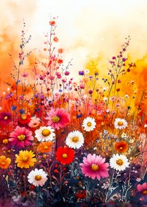 Colorful Wildflower Field