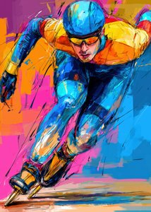 Dynamic Speed Skater by Justyna Jaszke