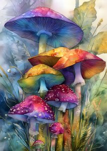Magic Forest Mushrooms (2)