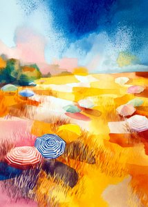 Sunny Field Umbrellas