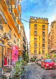 Sunny Hotel Street by Justyna Jaszke