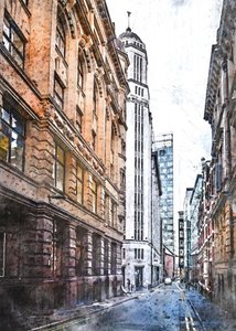 Tall City Perspective by Justyna Jaszke