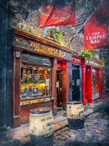 Temple Bar Dublin Night