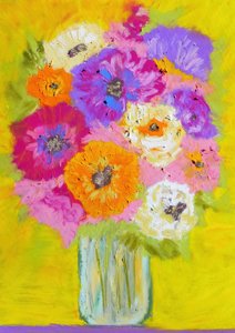 Vibrant Floral Bouquet by Justyna Jaszke