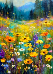 Wildflower Mountain Serenity