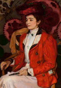 Portrait of Iza Axentowicz née Giełgud by Józef Mehoffer
