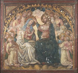 The Coronation of the Virgin by KMS 1741 Ubekendt