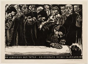 Memorial Sheet for Karl Liebknecht by Käthe Kollwitz