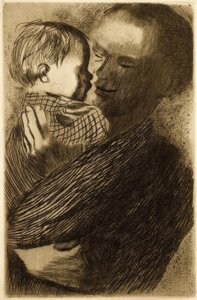 Mother with Child in Arms