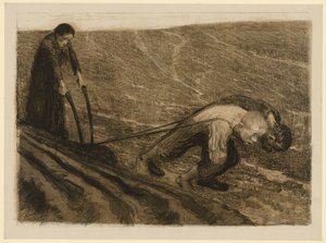 Plowman and Woman (Rejected Version for Sheet 1 from "Peasants