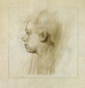 Self-Portrait in Profile Facing Left I