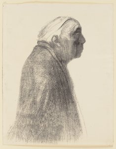 Self-Portrait in Profile towards Right by Käthe Kollwitz