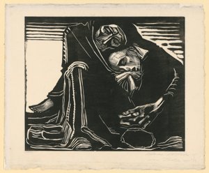 Death with Woman in Lap (3rd and Final Version, 7th State) by Käthe Kollwitz