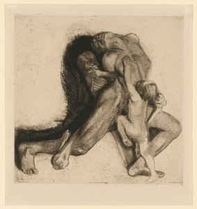 Death and Woman (6th State) by Käthe Kollwitz