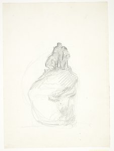 Three Men on a Rock