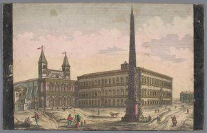 View of the Piazza di San Giovanni in Laterano in Rome