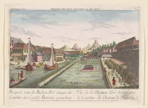 View of the Corner Bastion Pearl, part of Castle Batavia