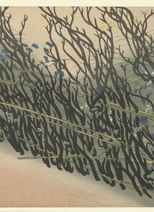 Hedge with Autumn Flowers by Kamisaka Sekka