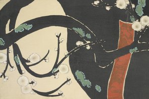 Plum, from Momoyo-gusa by Kamisaka Sekka
