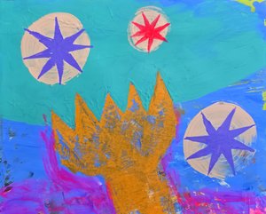 Abstract Crown And Stars