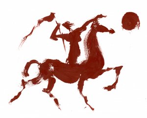 Abstract Horse Rider