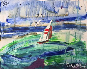 Dynamic Sailboat Seascape