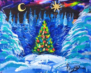 Magical Winter Night by Kanat Ibragimov