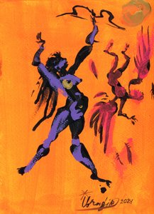 Vibrant Dancing Spirit by Kanat Ibragimov