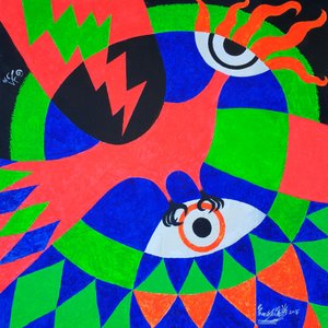 Vibrant Phoenix Bird by Kanat Ibragimov