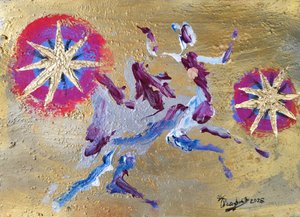 Vivid Cosmic Dance by Kanat Ibragimov
