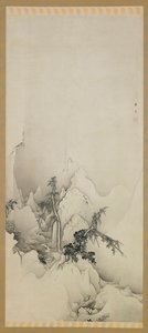 Winter landscape: a ravine