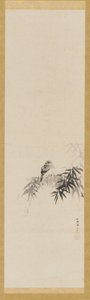 Bird on a Bamboo Branch by Kanō Tan’yū