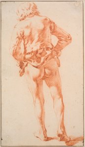A Half-Naked, Walking Man, Seen from the Back by Karel Du Jardin