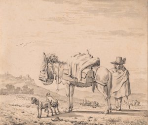 Man with a Mule by Karel Dujardin