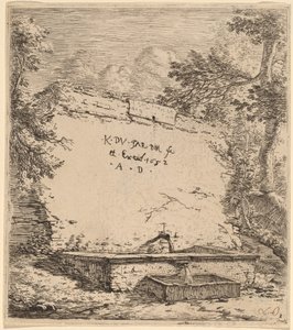 Title Page with Fountain by Karel Dujardin