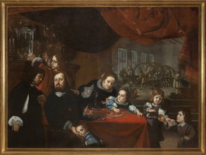 Dionysio Miseroni and his Family by Karel Škréta