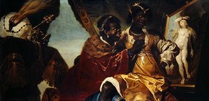 Hydaspes and Persina before a Painting of Andromeda