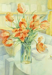 Artists Tulips in the Drawing Room