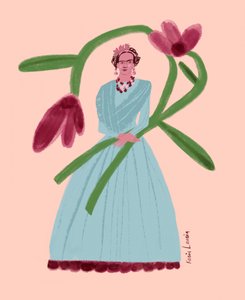 Colorful Floral Portrait