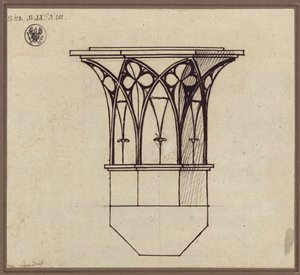 Octagonal Column Capital by Karl Friedrich Schinkel